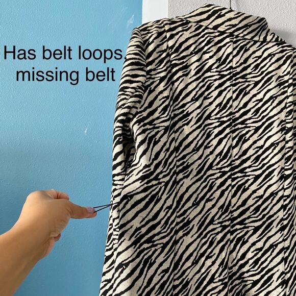 Cato Jacket Blazer Zebra Striped Button Up Animal Print Safari Size Large NWT - Picture 7 of 14